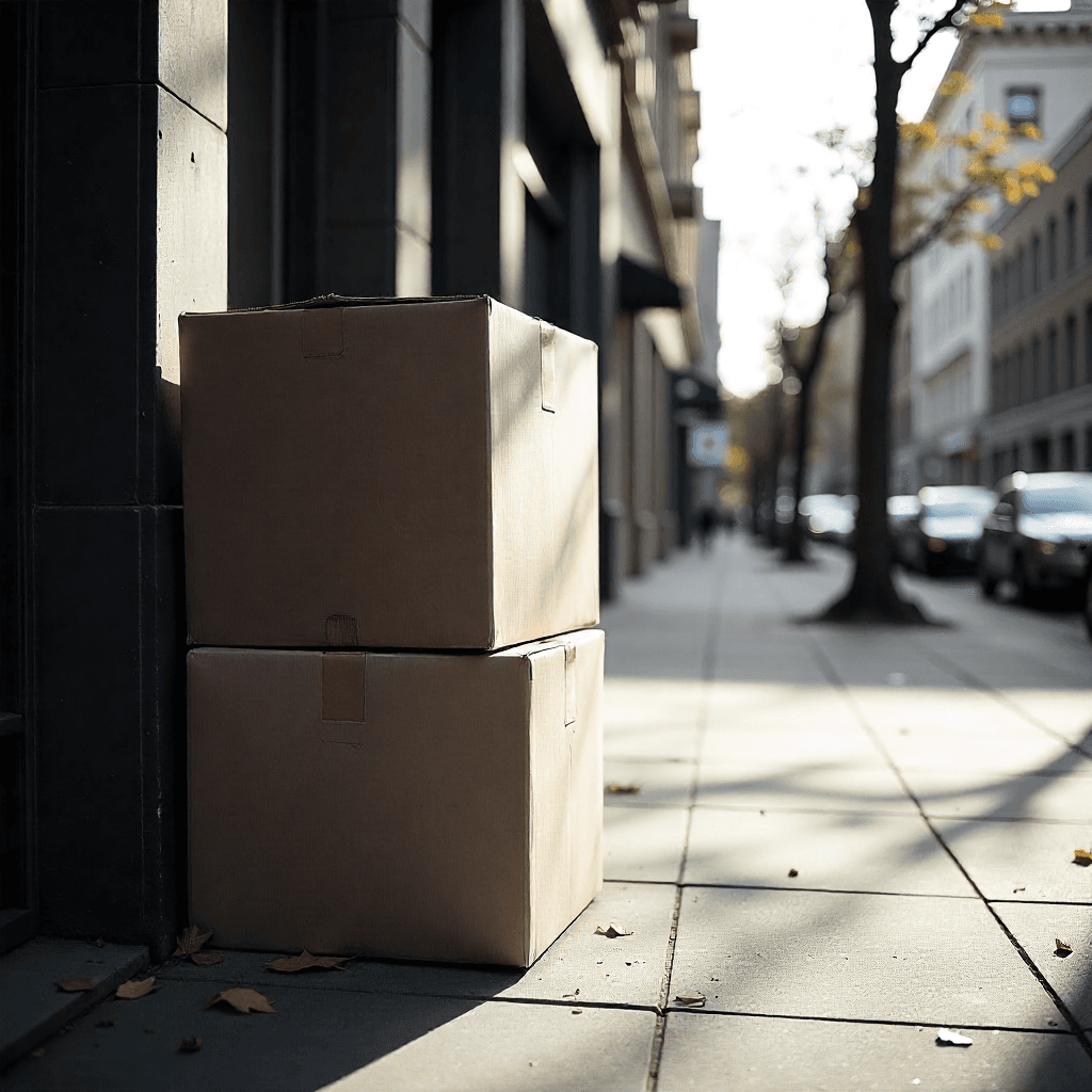 Cardboard Packing Corners and Peanuts