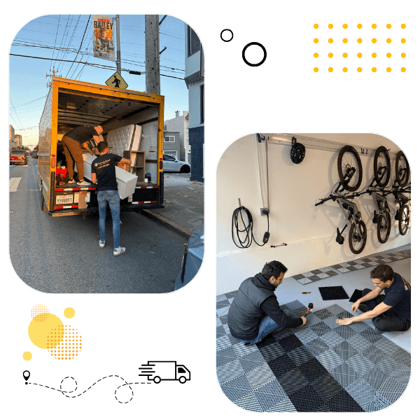 Move & Haul crew providing professional garage cleanout service