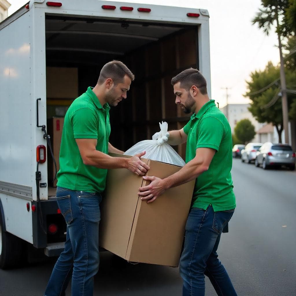 Move & Haul team providing professional commercial junk removal service