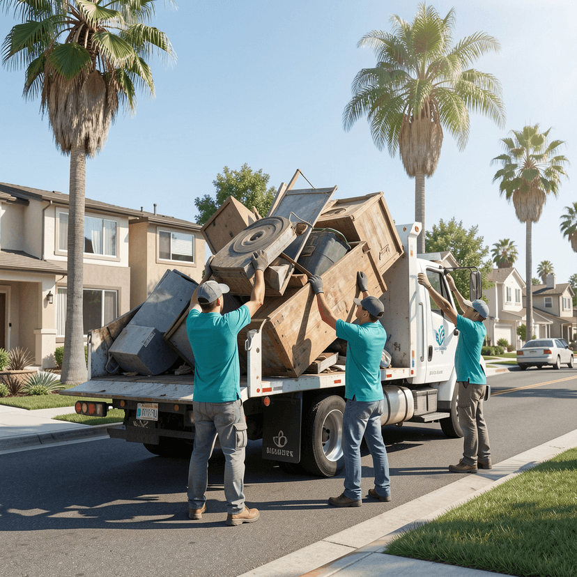 Professional moving team